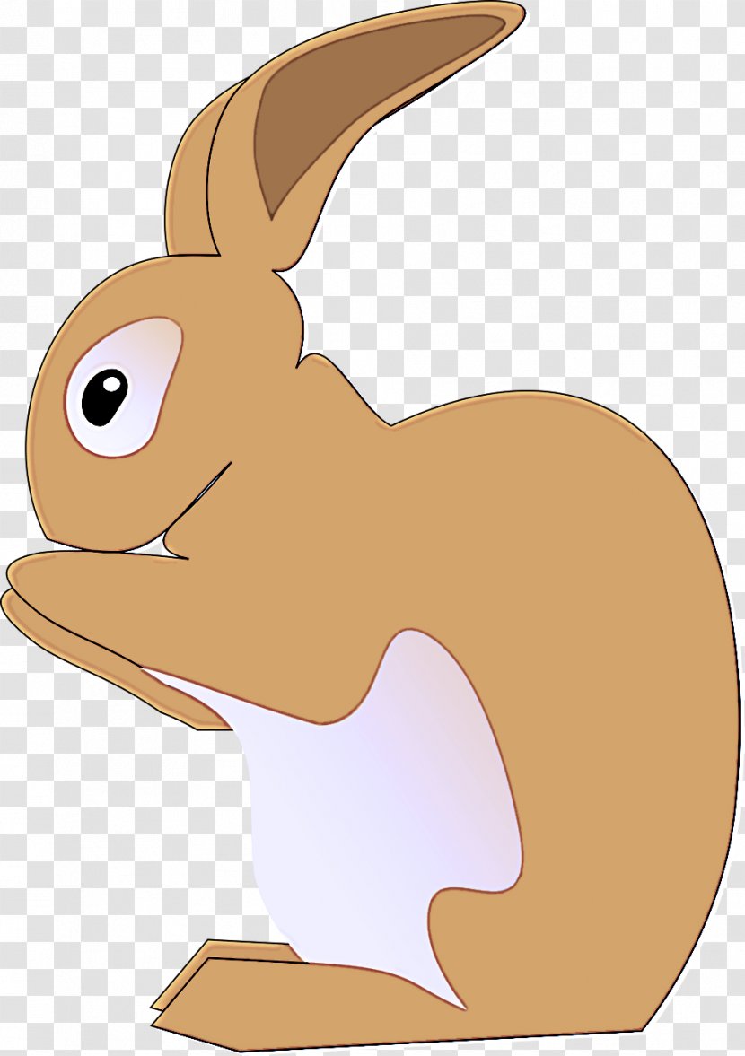 Cartoon Rabbit Hare Rabbits And Hares Domestic - Squirrel - Tail Transparent PNG