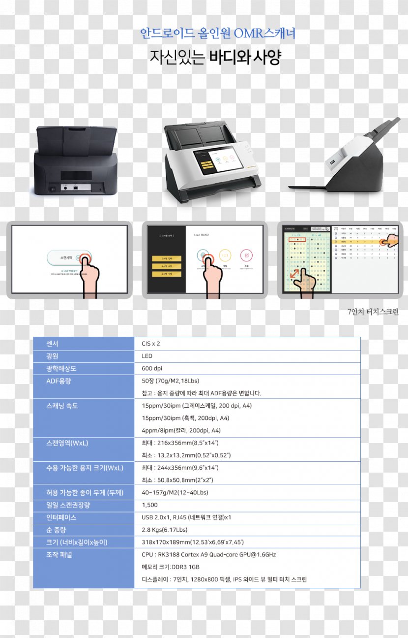 EScan A150 Image Scanner Plustek Paper Automatic Document Feeder - Multimedia - Omr Transparent PNG