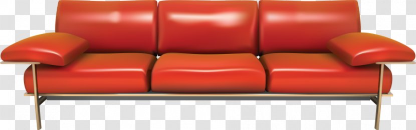 Couch Clip Art Furniture - Orange - Table Transparent PNG