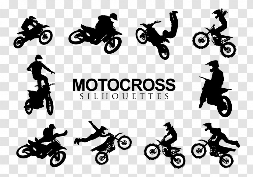 Silhouette Motocross Motorcycle Transparent PNG