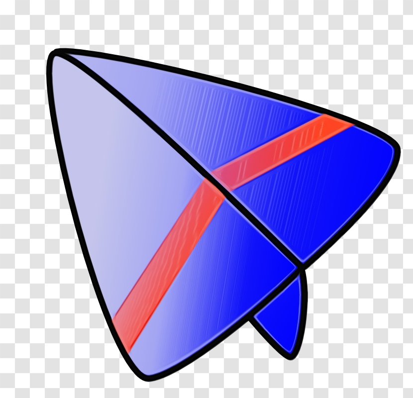 Clip Art Electric Blue Logo Triangle Symbol - Paint Transparent PNG