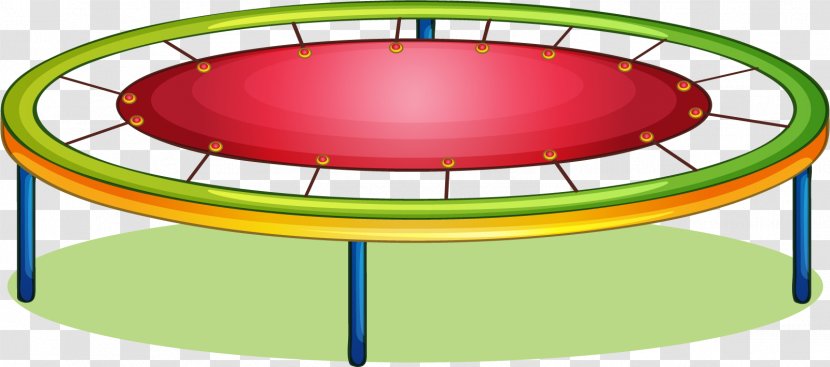 Trampoline Royalty-free Jumping Clip Art - Oval - Cartoon Material Transparent PNG