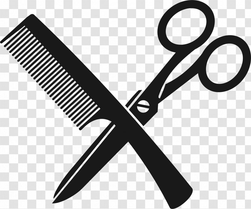 Comb Barber Scissors Beauty Parlour - Razor Transparent PNG