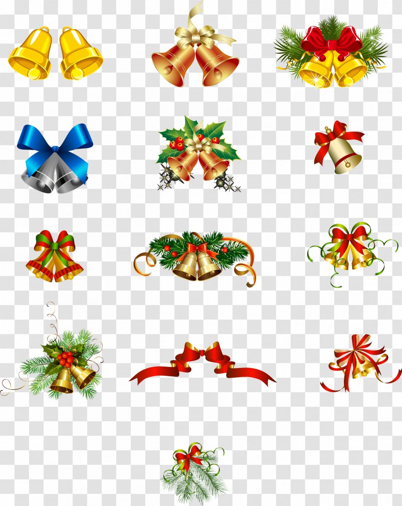 Christmas Tree Ornament Clip Art - Bell Material Transparent PNG