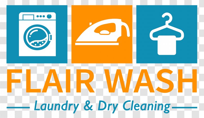 Logo Flair Wash Laundry & Dry Cleaning Brand - Number - Washing Machines Transparent PNG