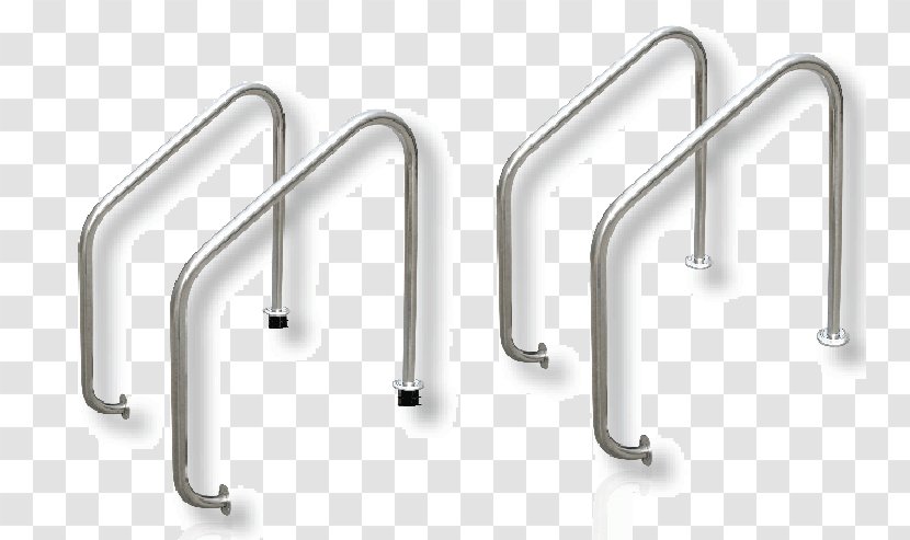 Ladder Handrail Swimming Pool Stairs Trơn Trượt - Bicycle Handlebar - Sae 304 Stainless Steel Transparent PNG