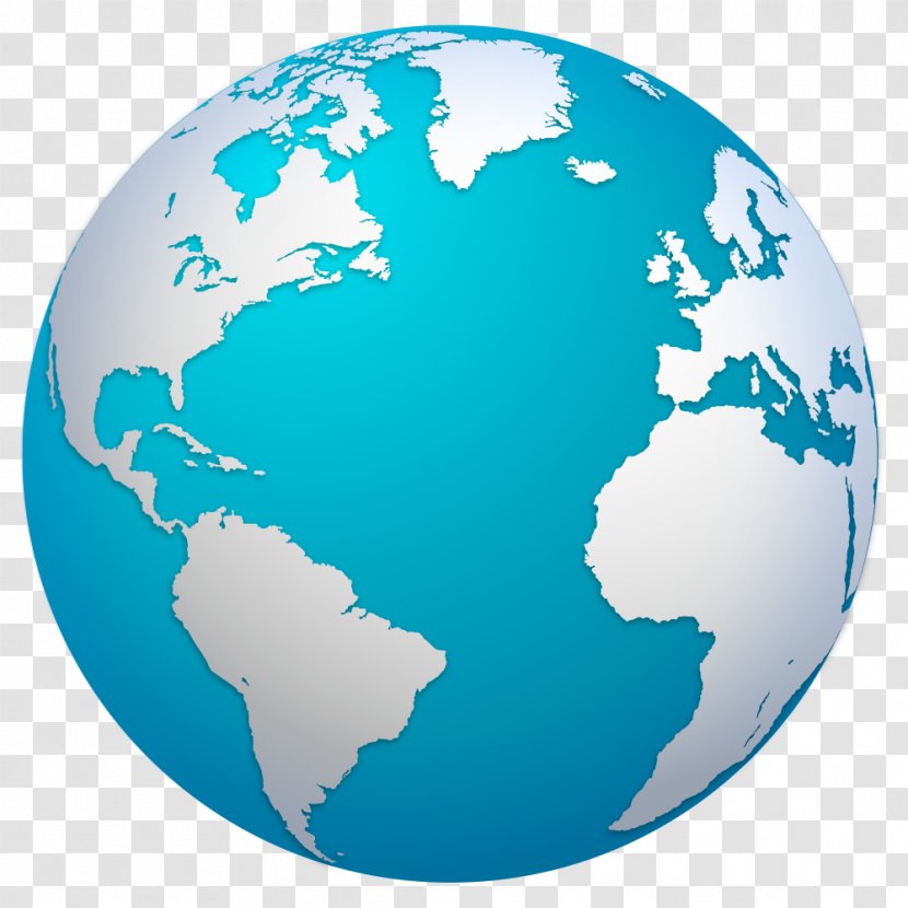 Earth Globe World Map - Vector Transparent PNG