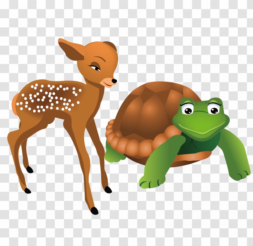 Turtle Euclidean Vector Animal - Deer And Turtles Material Transparent PNG