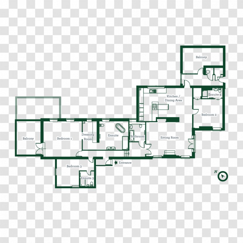 Floor Plan Architecture - Rectangle - Design Transparent PNG