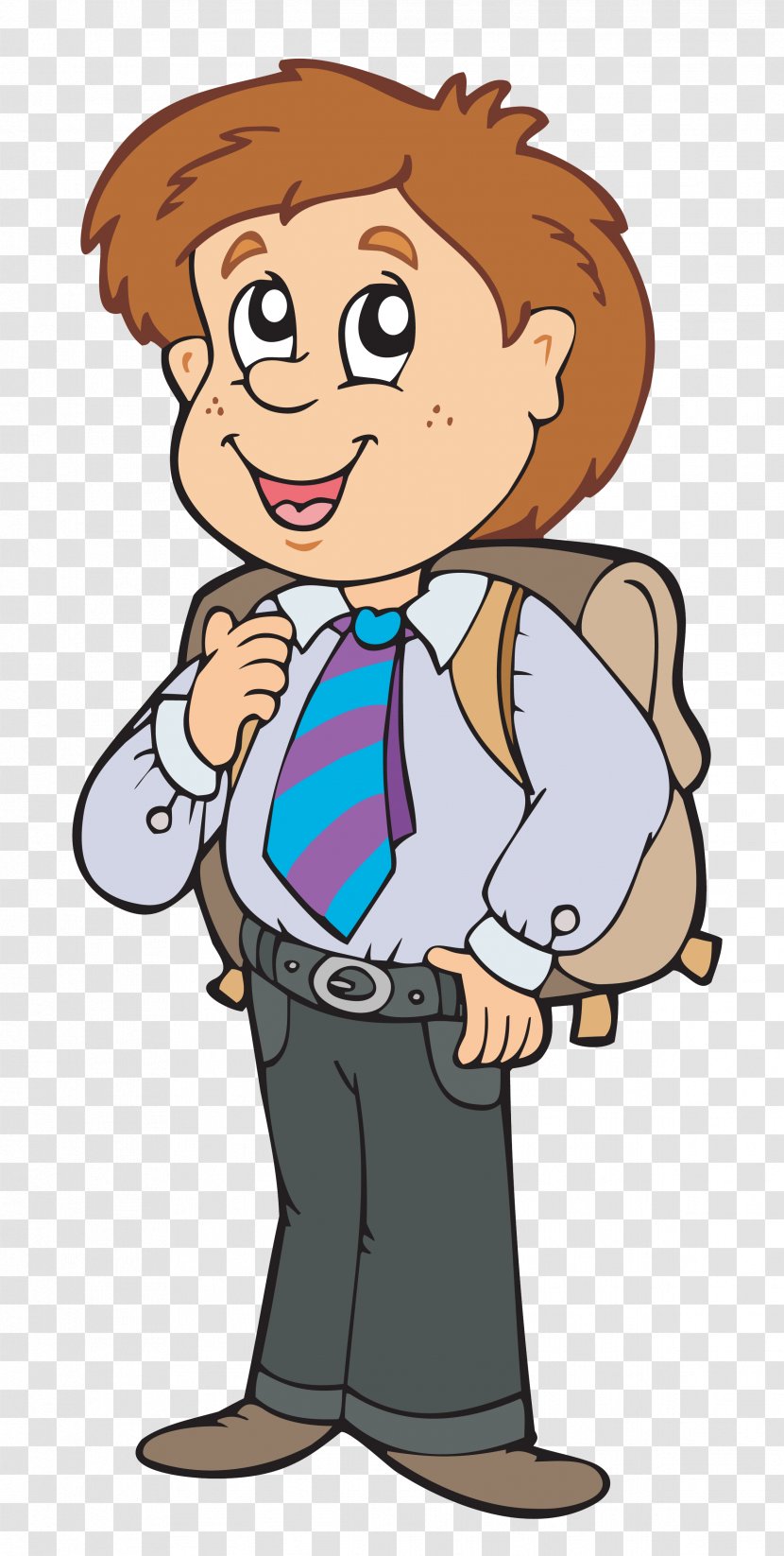 School Cartoon Clip Art - Boy Transparent PNG