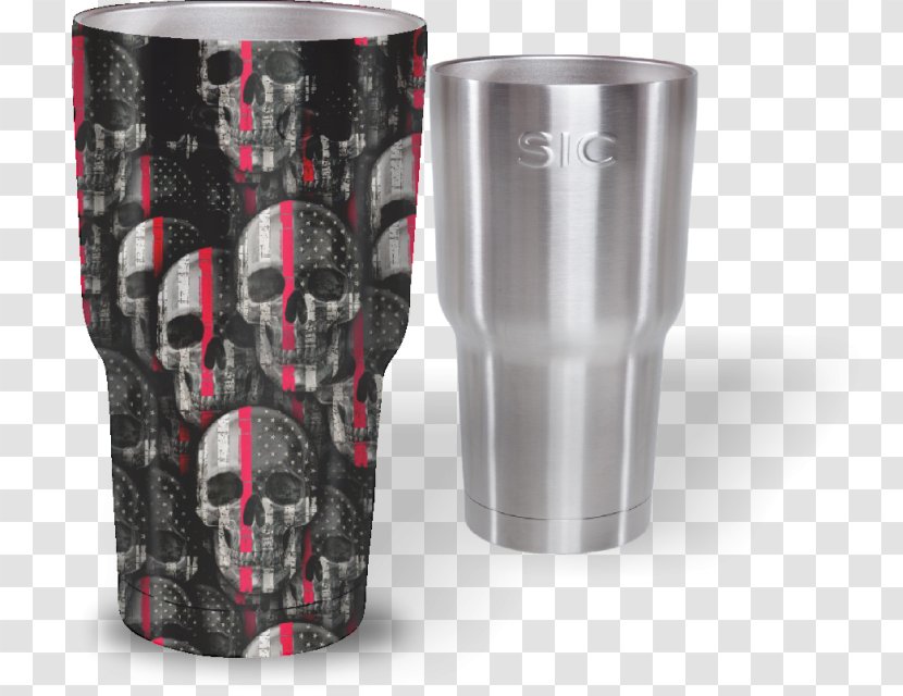 Plastic Perforated Metal Printing Case-hardening - Highball Glass - Skull Pattern Transparent PNG