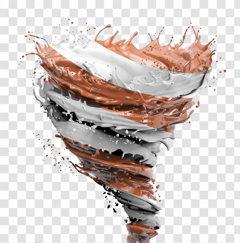 Coffee Chocolate Macaroon - Splash Effect Rotation Transparent PNG