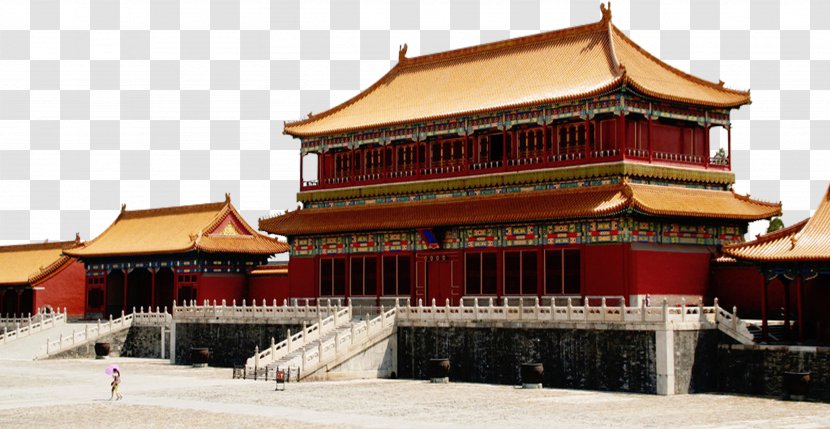 Forbidden City Tiananmen Square Beijing Fortifications Jingshan Park - Hall Of Supreme Harmony - Golden Palace Transparent PNG