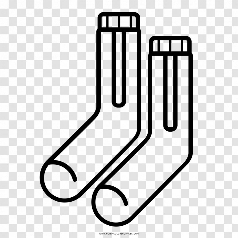 Drawing Sock Coloring Book Black And White Self-service Laundry - Area - Unicornio Transparent PNG