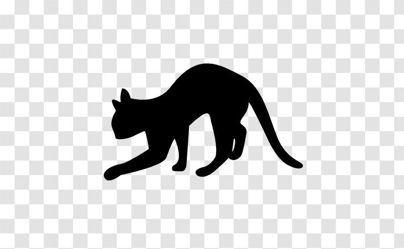 Black Cat Silhouette Transparent PNG
