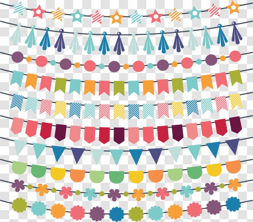Euclidean Vector Garland Birthday Party Download - Point - Graduation Color Ball Transparent PNG
