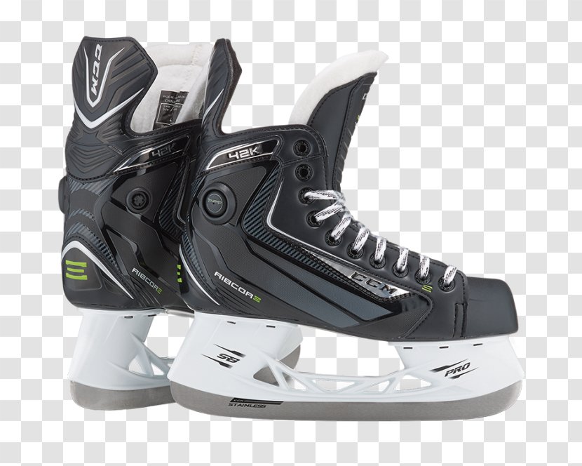 Ice Skates CCM Hockey Junior Bauer - Black Transparent PNG