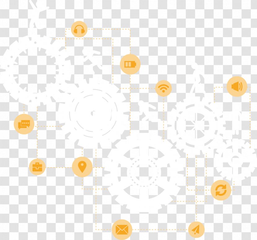Yellow Pattern - Orange - Vector Background PPT Transparent PNG