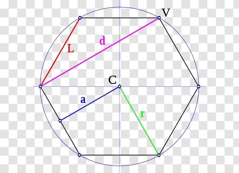 Angle Circle Area Regular Polygon - Line Segment Transparent PNG