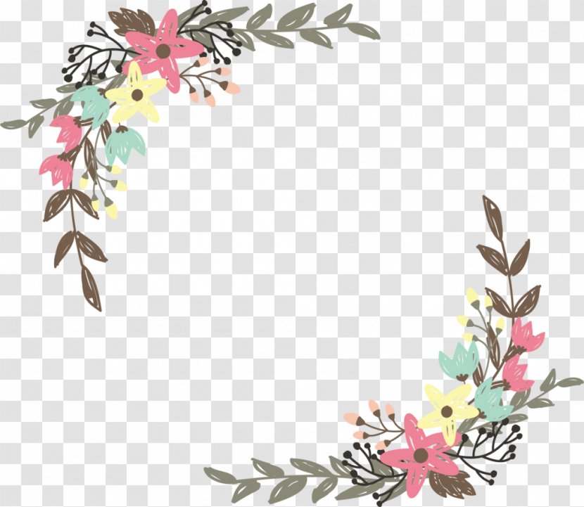 Borders And Frames Vector Graphics Clip Art Flower - Painting Transparent PNG