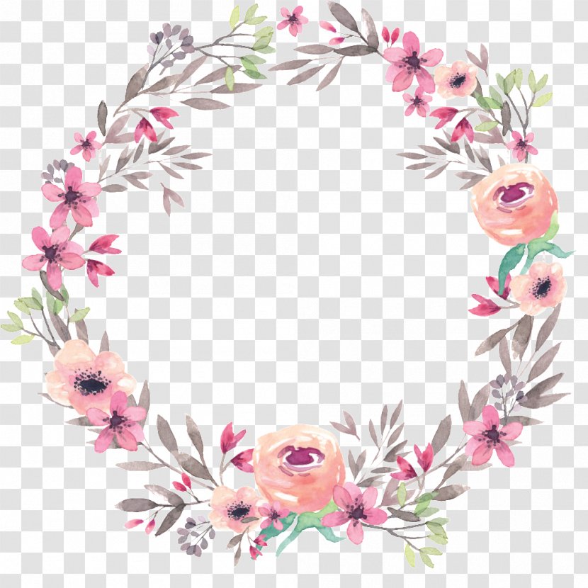 Floral Design Watercolor Painting Art - Flower Arranging - Wreath Transparent PNG