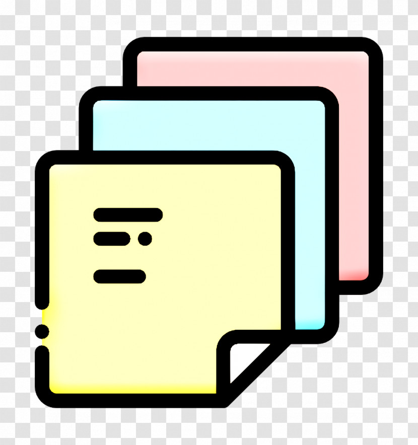 Stationery And Office Icon Post It Icon Stack Icon Transparent PNG