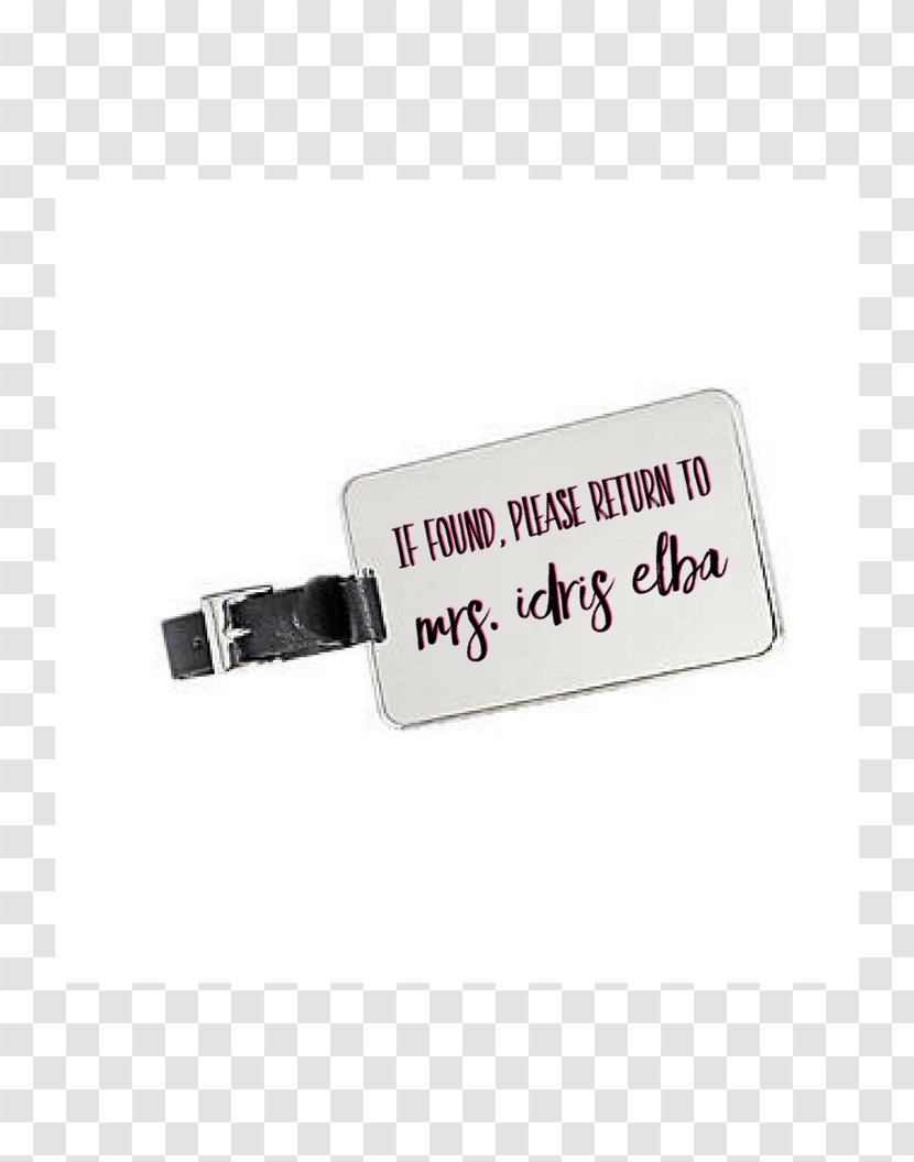 Electronics Accessory Font - Luggage Tag Transparent PNG
