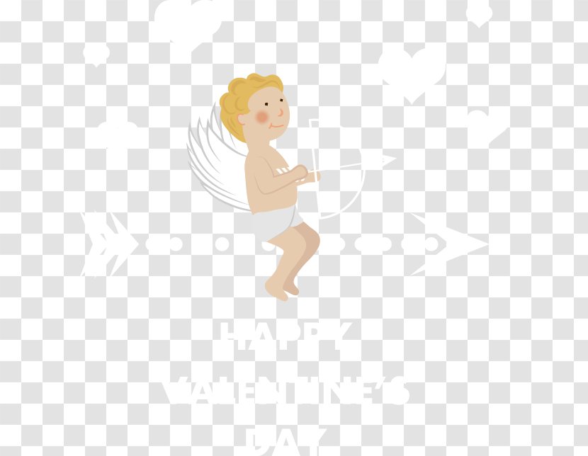 Cupid Heart Google Images Illustration - Cartoon - Romantic Valentine's Day Decorative Elements Transparent PNG