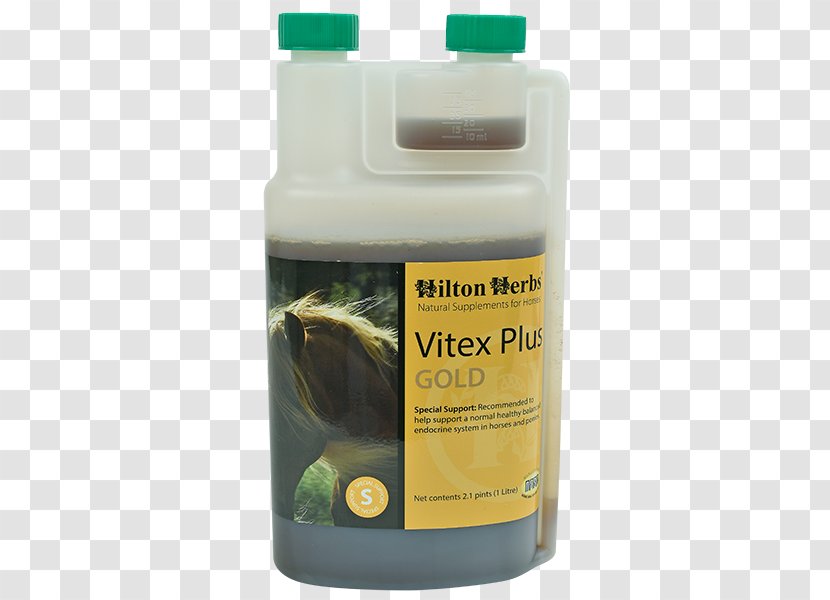 Hilton Herbs Vitex Plus Gold Herbal Cushing's Support For Horses, 2.1pt Bottle Dietary Supplement Cush X Senior Horse Transparent PNG