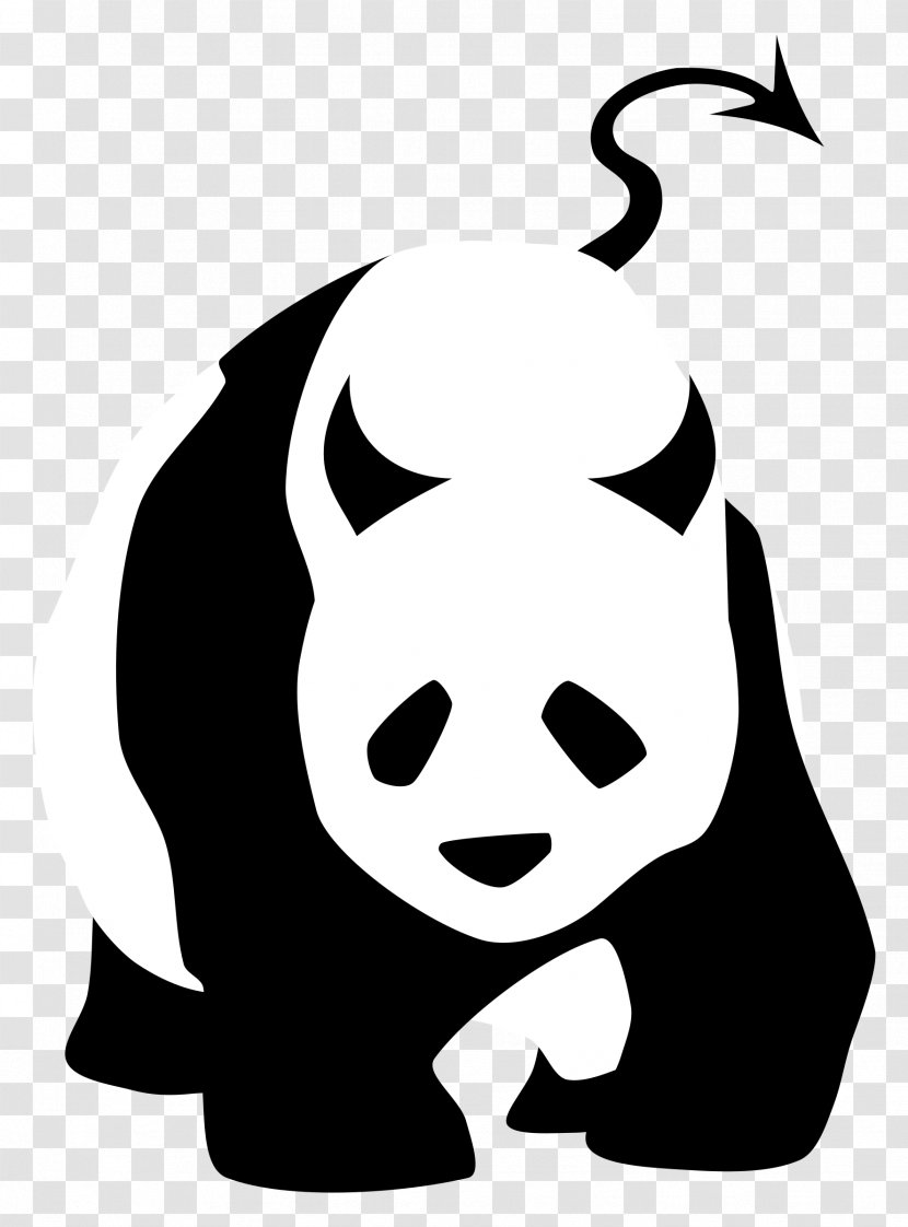 Giant Panda Cuteness Clip Art - Bear - Bad Transparent PNG