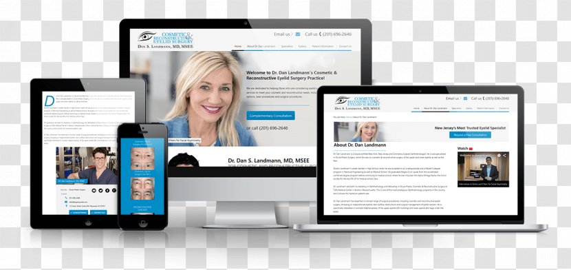 Responsive Web Design Digital Marketing Chrisp Page - Multimedia - Eyelids Transparent PNG