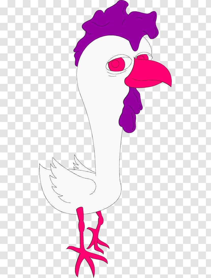 Chicken Rooster Clip Art - Purple - Cartoon Cock Transparent PNG