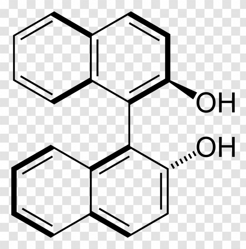 1,1'-Bi-2-naphthol Axial Chirality Enantiomer - Chemical Compound - Skeleton Transparent PNG