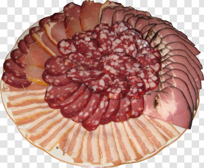 Ham Sausage Meat Charcuterie - Heart Transparent PNG