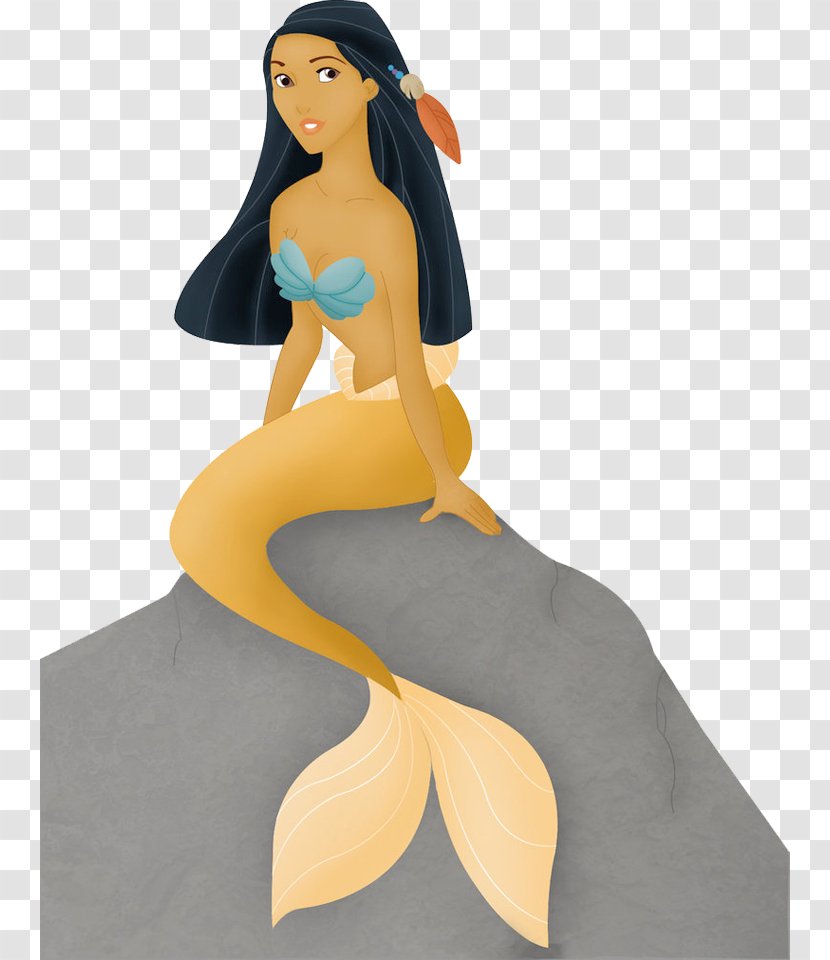 Mermaid Pocahontas Ariel Princesas Tiana - Tree Transparent PNG