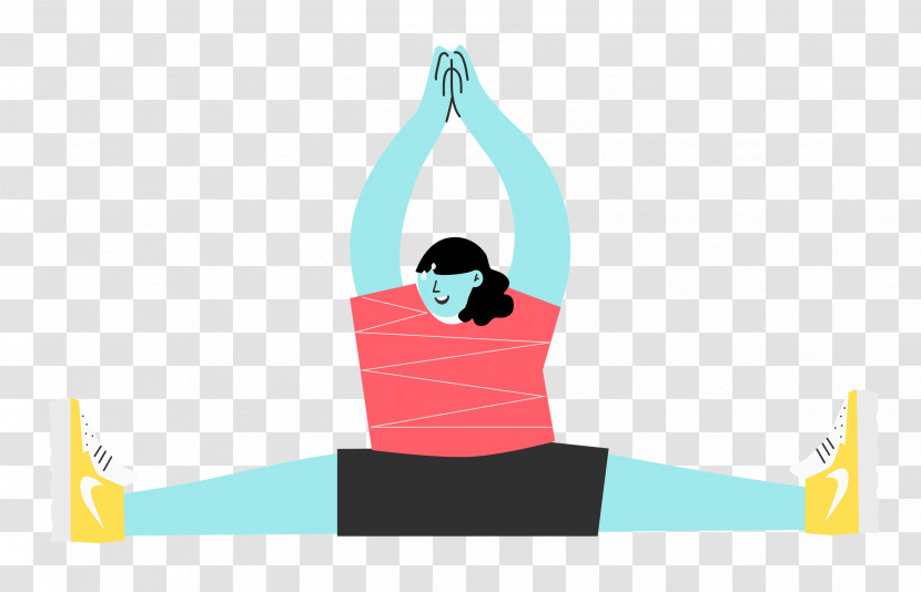 Sitting Floor Stretching Sports Transparent PNG