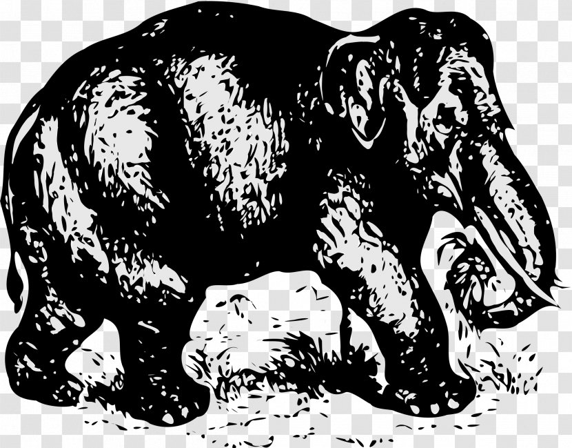 Indian Elephant African Elephants Clip Art Vector Graphics - Terrestrial Animal Transparent PNG
