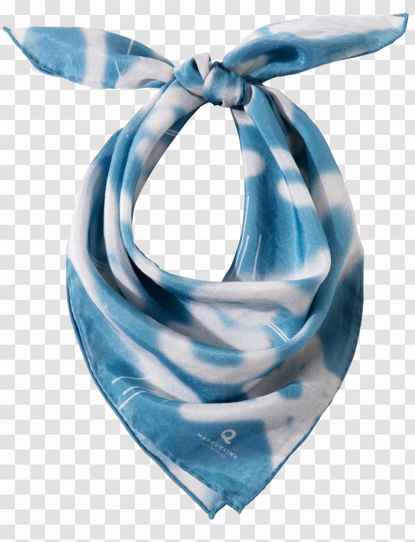 Scarf Silk - Blue - Japanese Transparent PNG