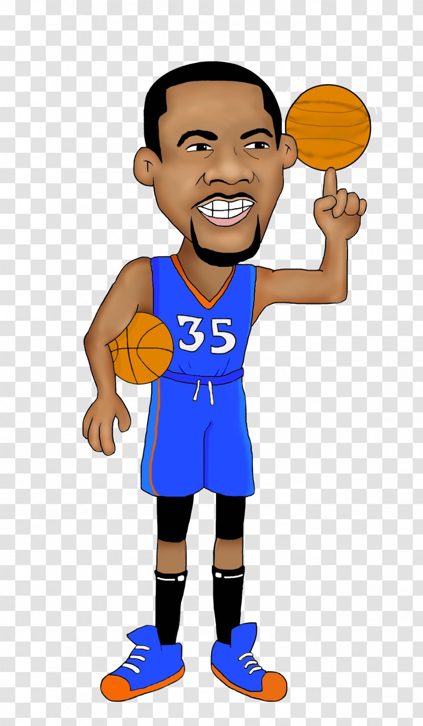 Kevin Durant Golden State Warriors Thumb Human Cartoon - Male - Youngster Watercolor Transparent PNG