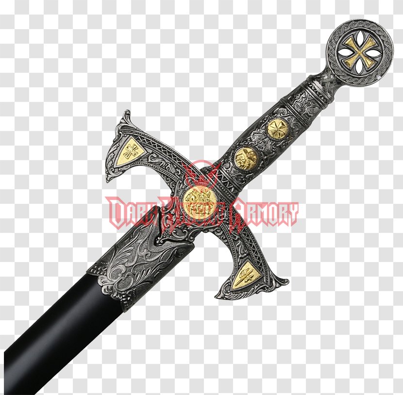 Sword Crusades Middle Ages Knights Templar - Weapon Transparent PNG