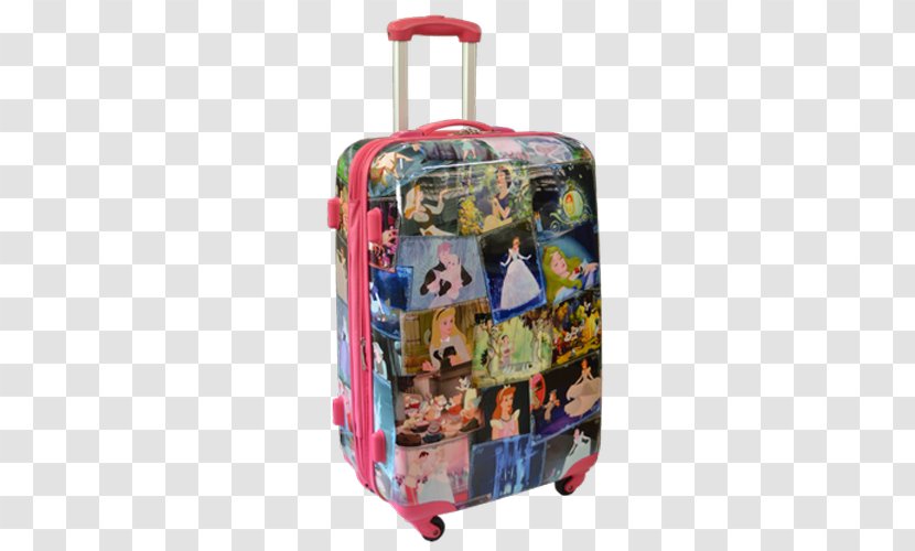 Hand Luggage Suitcase Travel Disney Princess Baggage - Textile Transparent PNG