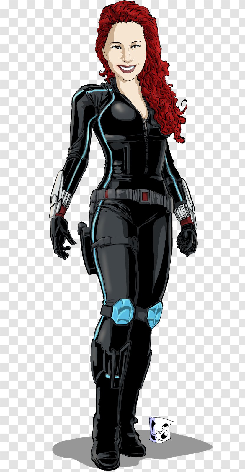 Scarlett Johansson Drawing Black Widow Caricature YouTube - Tree Transparent PNG