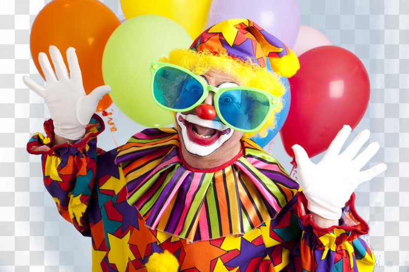 Happy Birthday To You Clown Circus Party - Funny Transparent PNG