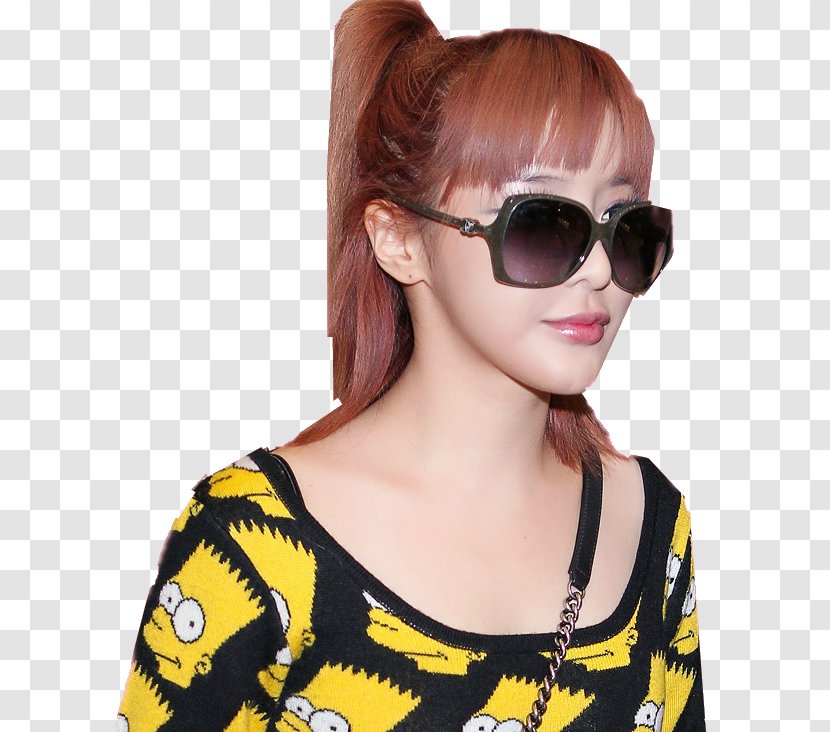 Park Bom 2NE1 Photography Sunglasses - Neck Transparent PNG