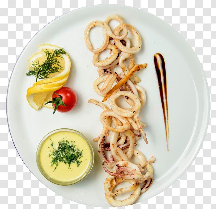 Squid As Food Pizza Side Dish Seafood - Recipe Transparent PNG