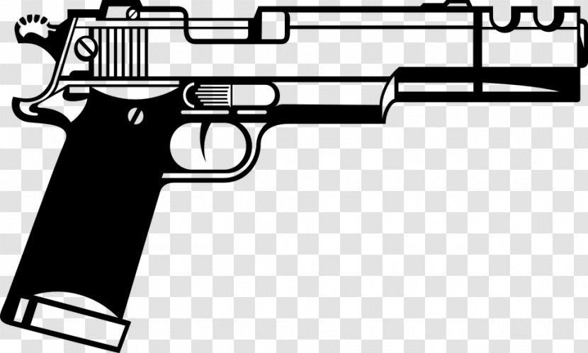 Clip Firearm Gun Pistol Art - Heart - Uzi Vector Transparent PNG