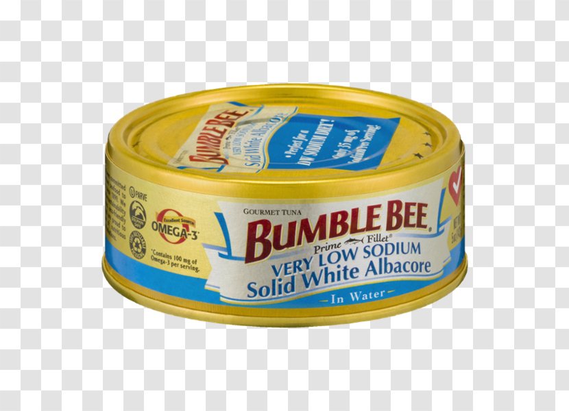 Albacore Ingredient Bee Fillet Tin Can - Bumble Foods Transparent PNG