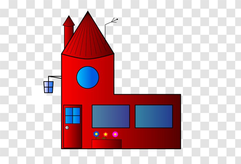 Clip Art - Red - House Transparent PNG