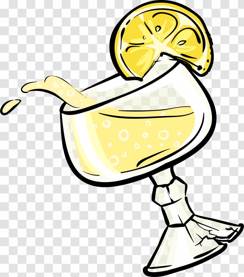 Cocktail Lemon Drink - Beak - Golden Transparent PNG