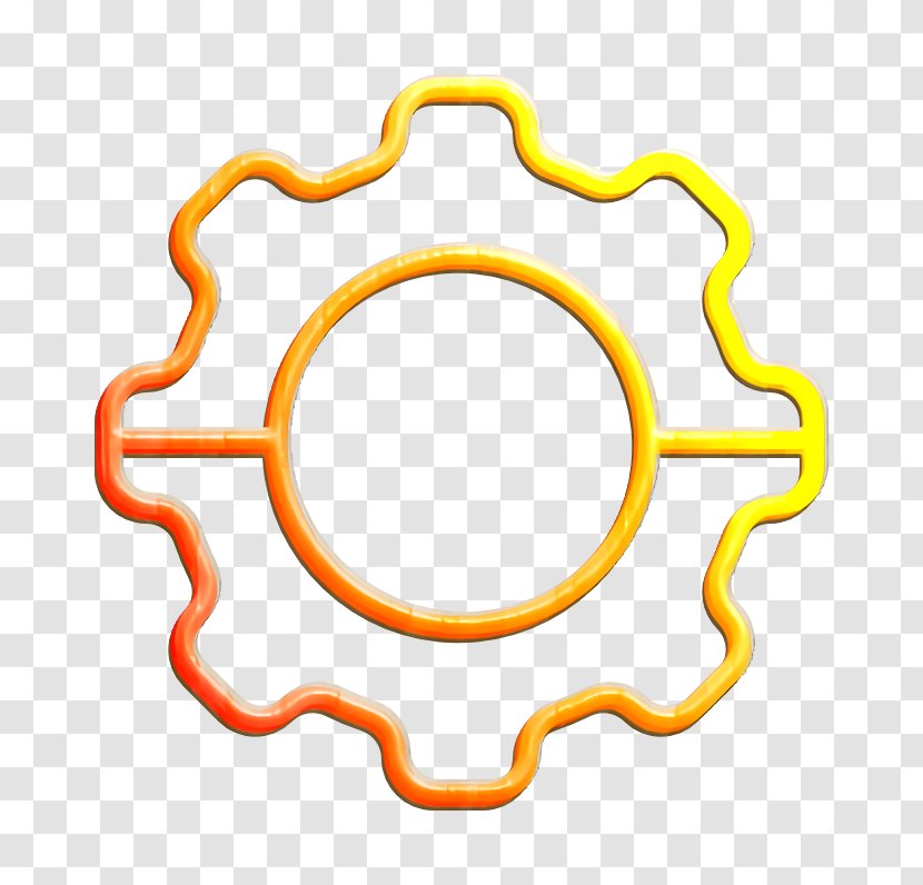 Setting Icon - Data Management - Yellow Computer Software Transparent PNG